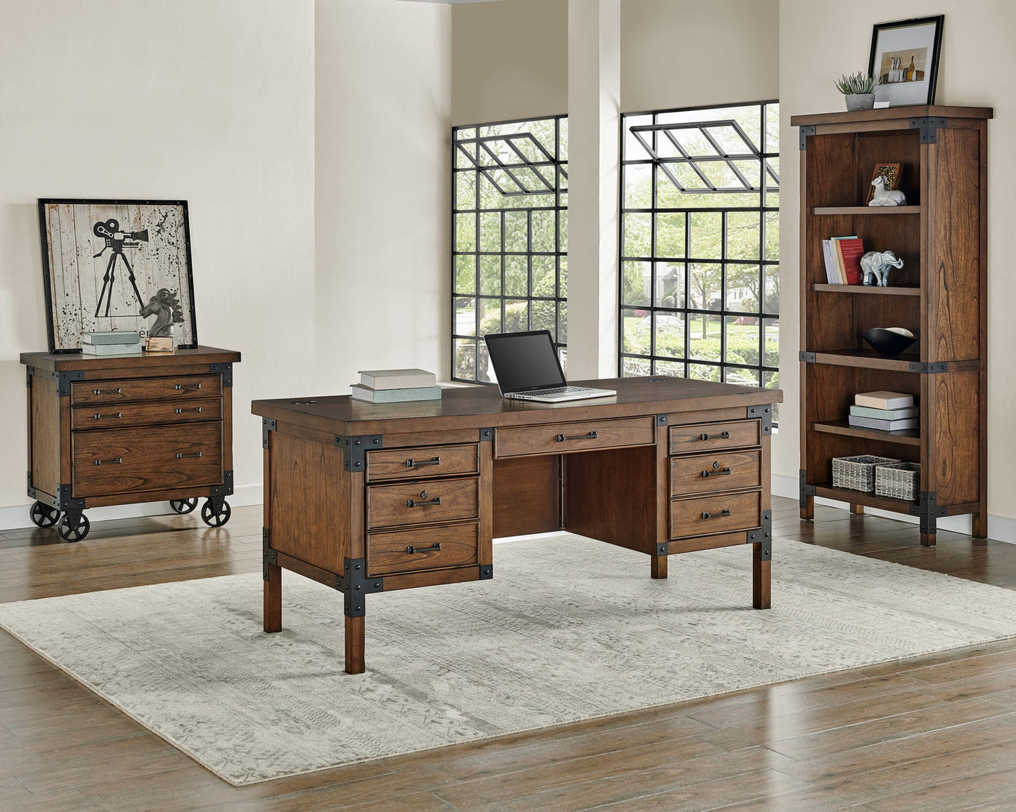 Addison IMAD660 Half Pedestal Desk