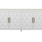 Gable White 80" TV Console - Martin Furniture