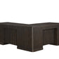 Tulane L Shape Chocolate Pedestal Desk IMTU684R-KIT