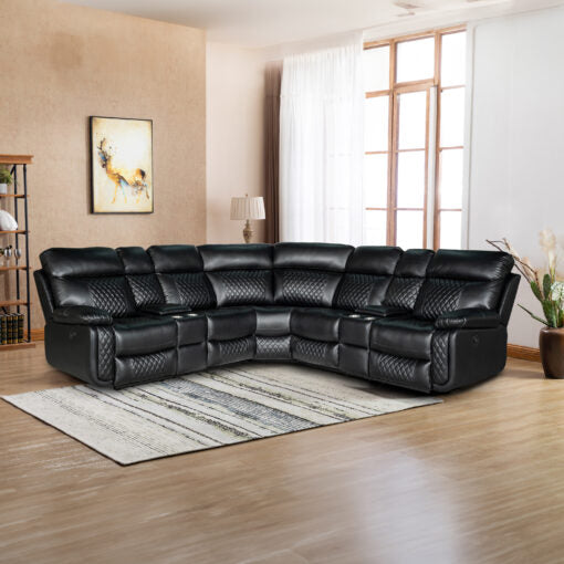 AC Pacific Infinity 3 Pc Power Sectional - 3 Colors