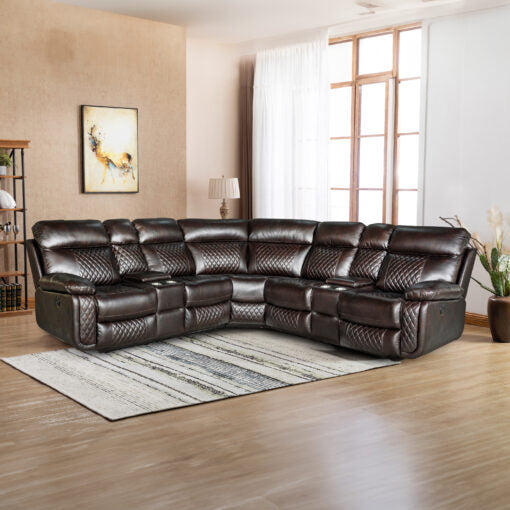 Infinity 3 Pc Sectional - Brown