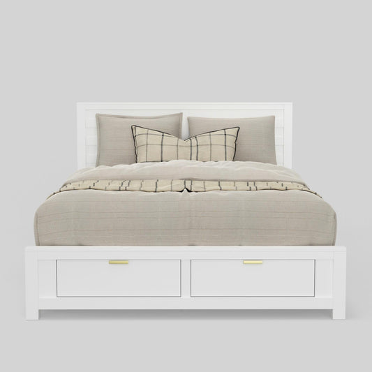 Cama con almacenamiento tamaño queen Carmel JR-W-01Q