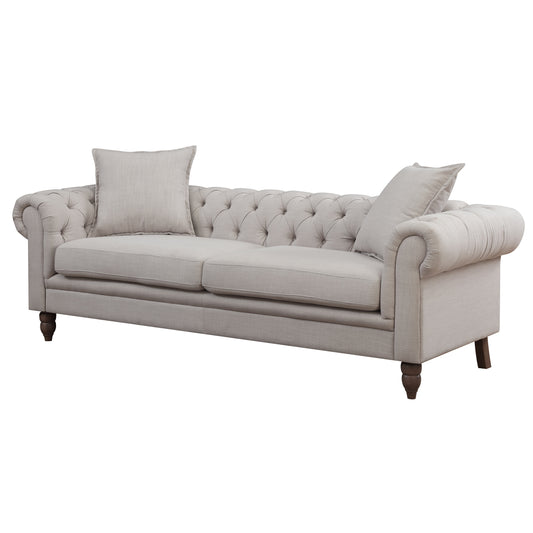 Juliette Button Tufted Chesterfield - Beige or Gray