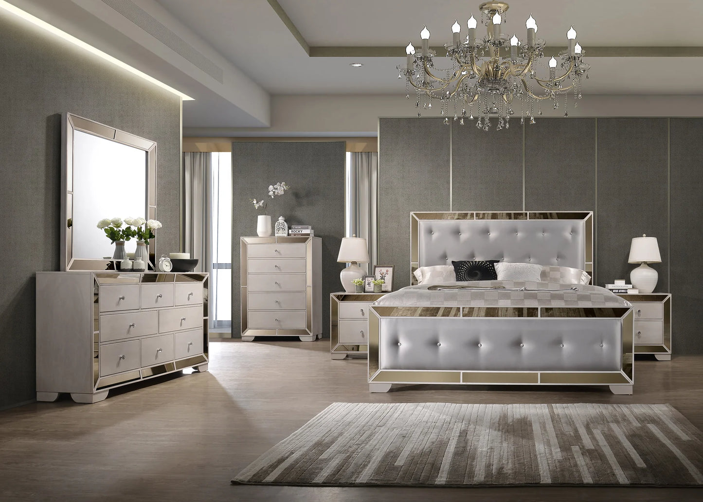 Juliette 4 Pc Bedroom Set by Asia Direct