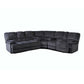 Kevin 3 Pc Sectional - Gray Polyester