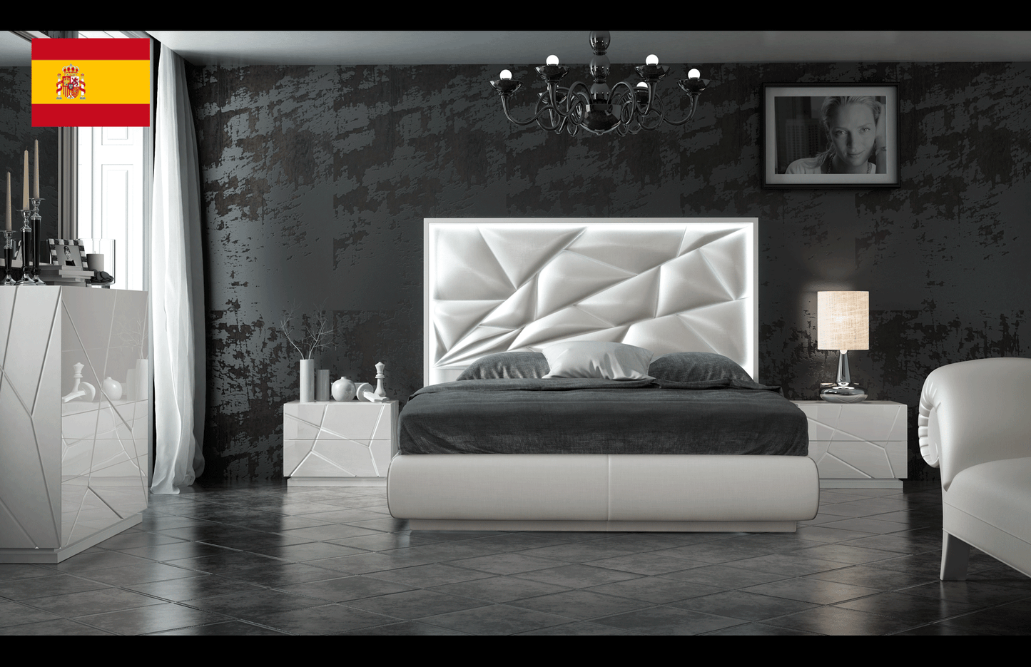 Kiu High Gloss Bedroom Collection by ESF