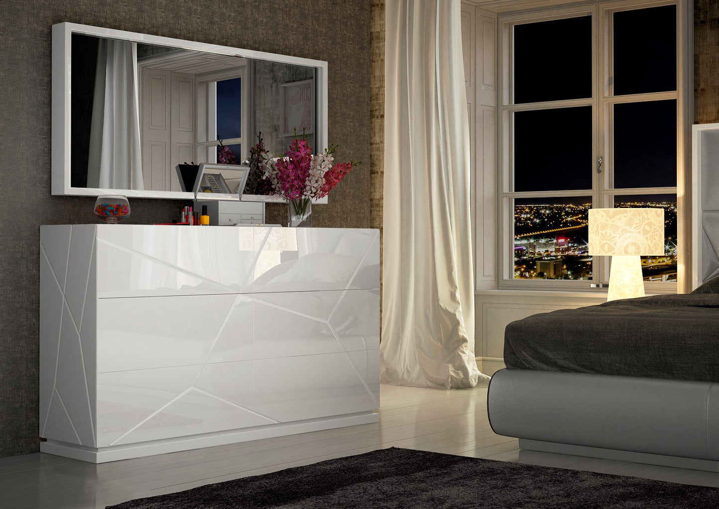 Kiu High Gloss Bedroom Collection by ESF