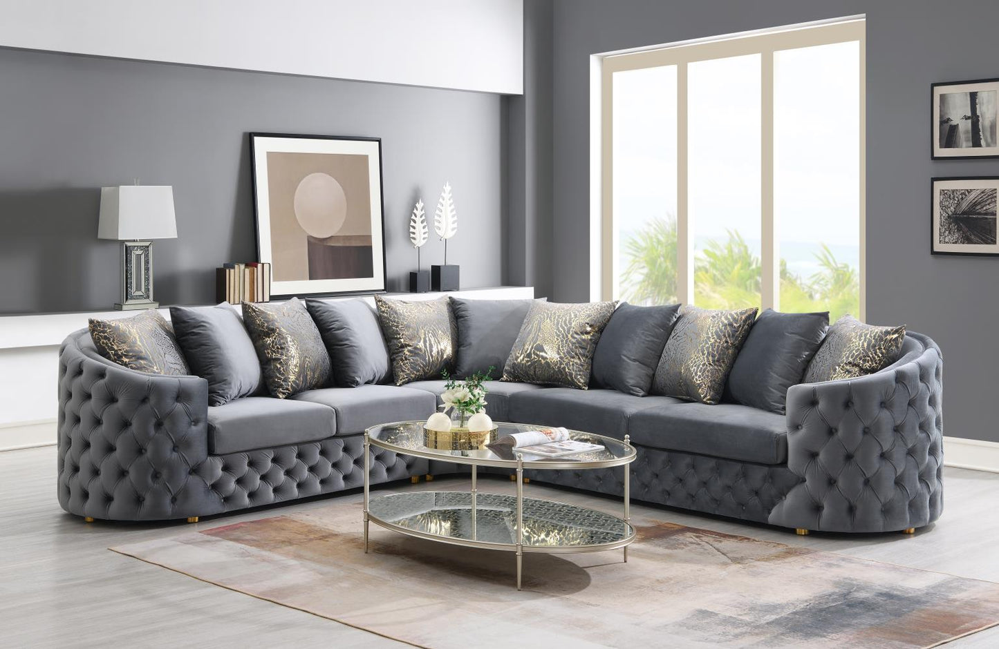 Nyra 3 Pc Sectional by Massa Gallery