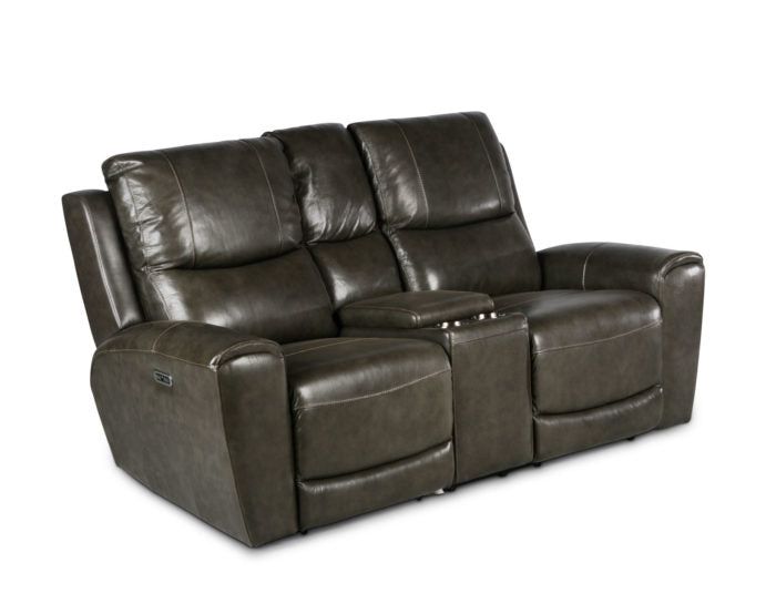 Laurel 2 Pc Sofa Collection - Gray Leather