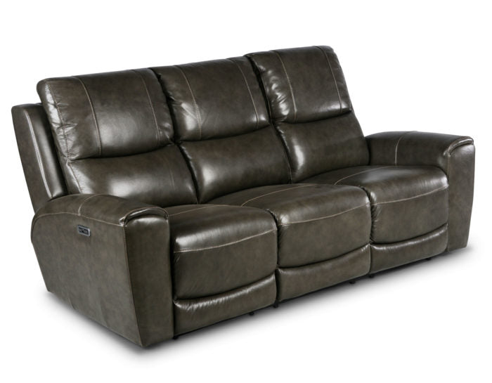 Laurel 2 Pc Sofa Collection - Gray Leather