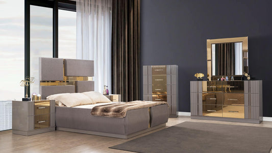 Lorenzo 4 Pc Modern Bedroom Collection