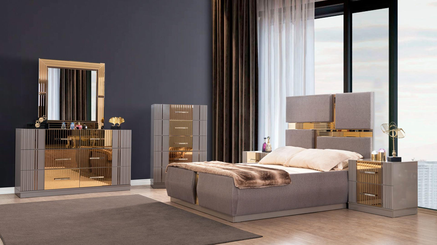 Lorenzo 4 Pc Modern Bedroom Collection