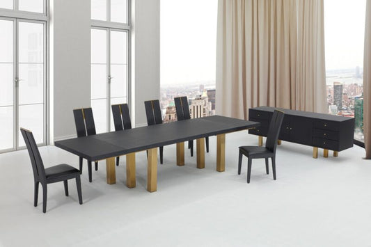 Bravo Matte Black Dining Collection by Sharelle