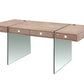 Otis Modern Office Desk - Matte Concrete Finish