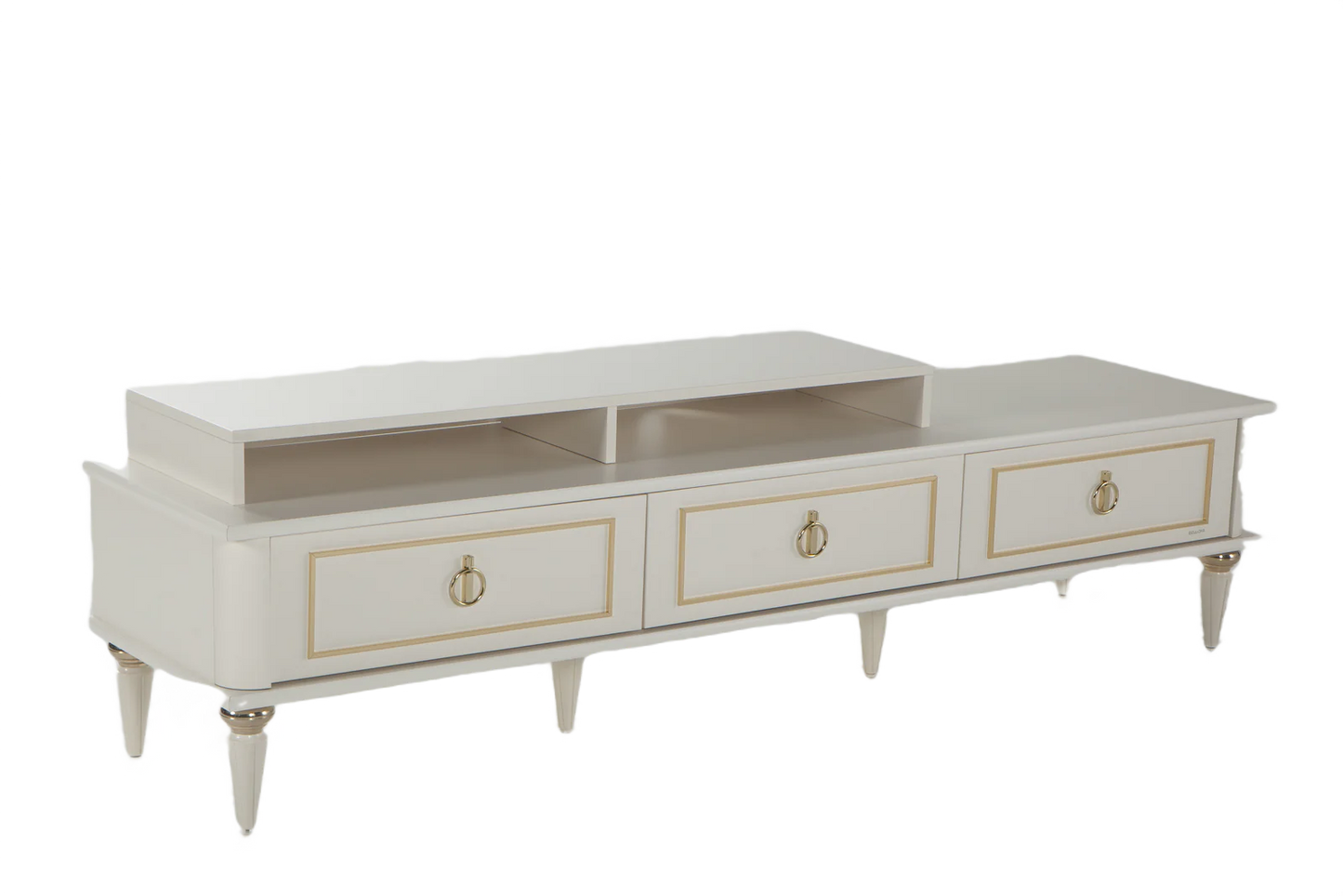 Mistral Opak White TV Stand by Bellona