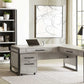 Mason Open L Desk 2 Finishes by Martin Furniture