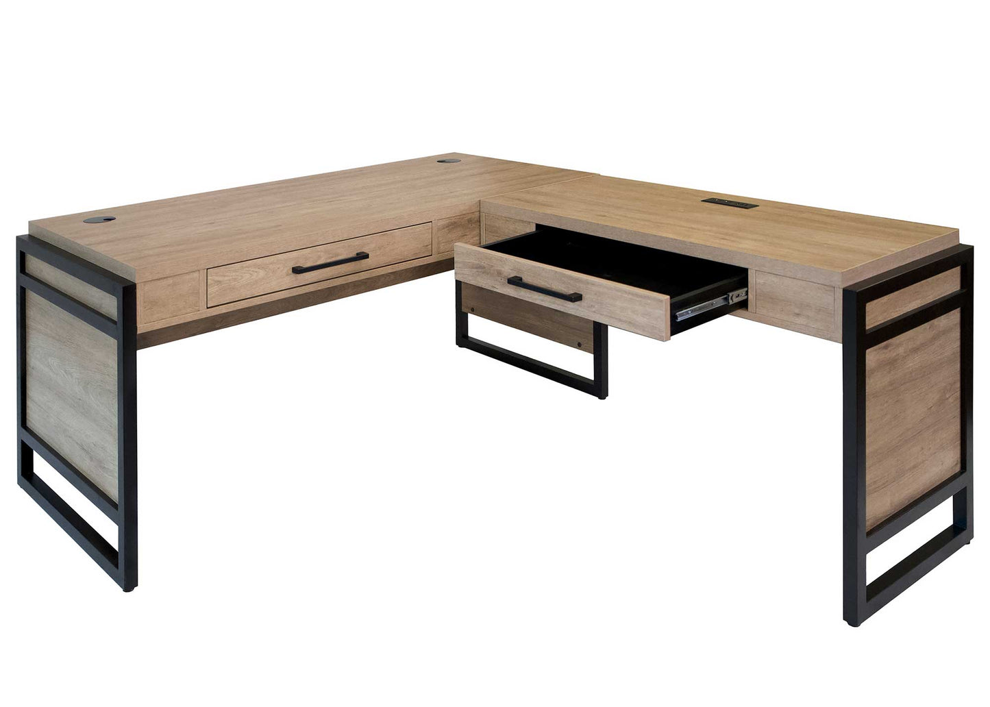 Mason Open L Desk - Monorca Finish