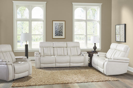 Royce Ivory Power Sofa & Loveseat - Parker House