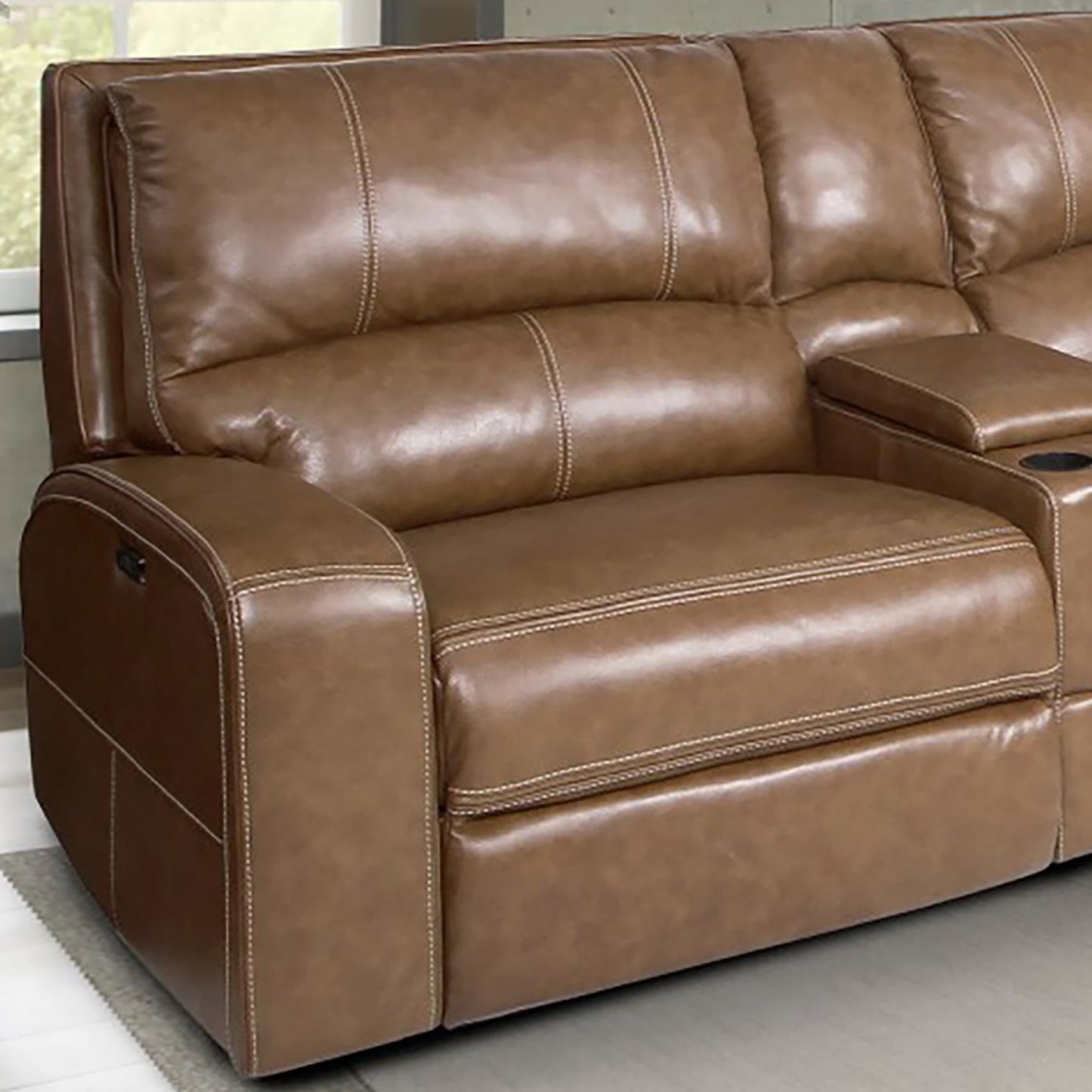 Parker House Bourbon 6 Pc Leather Sectional