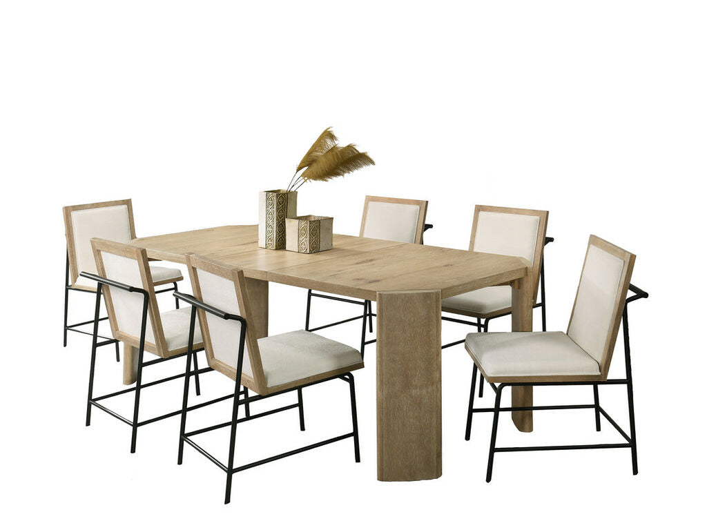 Magnus Oak Finish 66" Extendable Dining Set