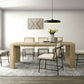 Magnus Oak Finish 66" Extendable Dining Set