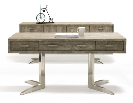 Marco Rustic Gray Executive Desk by Sharelle