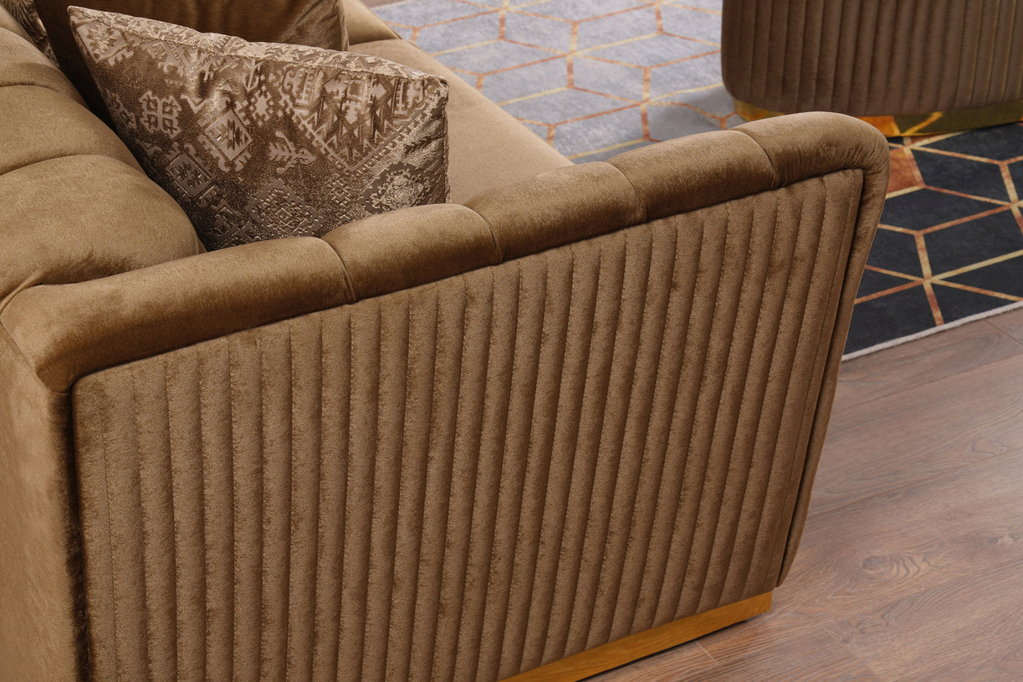 Margo Brown Sofa Collection by Demka Furnishing