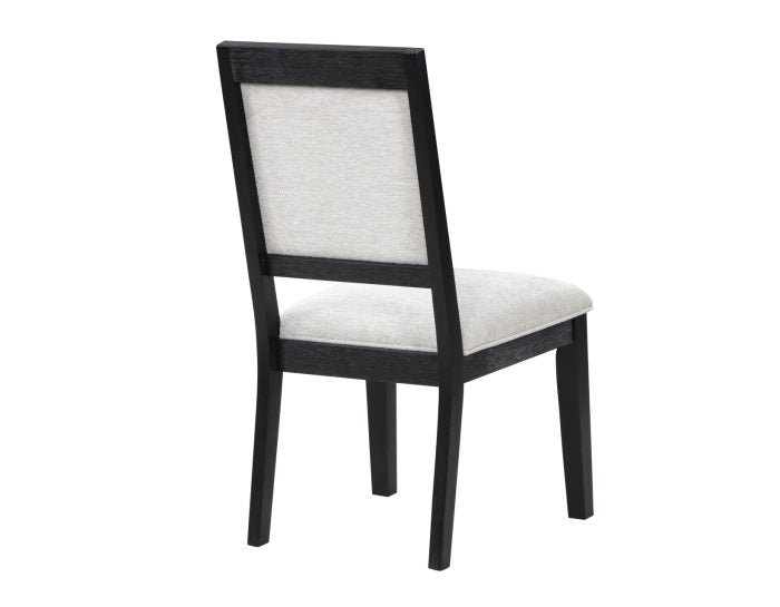 Colección de comedor Molly de 5 piezas con acabado negro