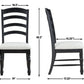 Odessa 6 Pc Black Farmhouse Dining Collection