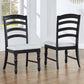 Odessa 6 Pc Black Farmhouse Dining Collection