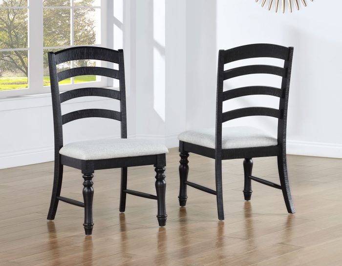 Odessa 6 Pc Black Farmhouse Dining Collection