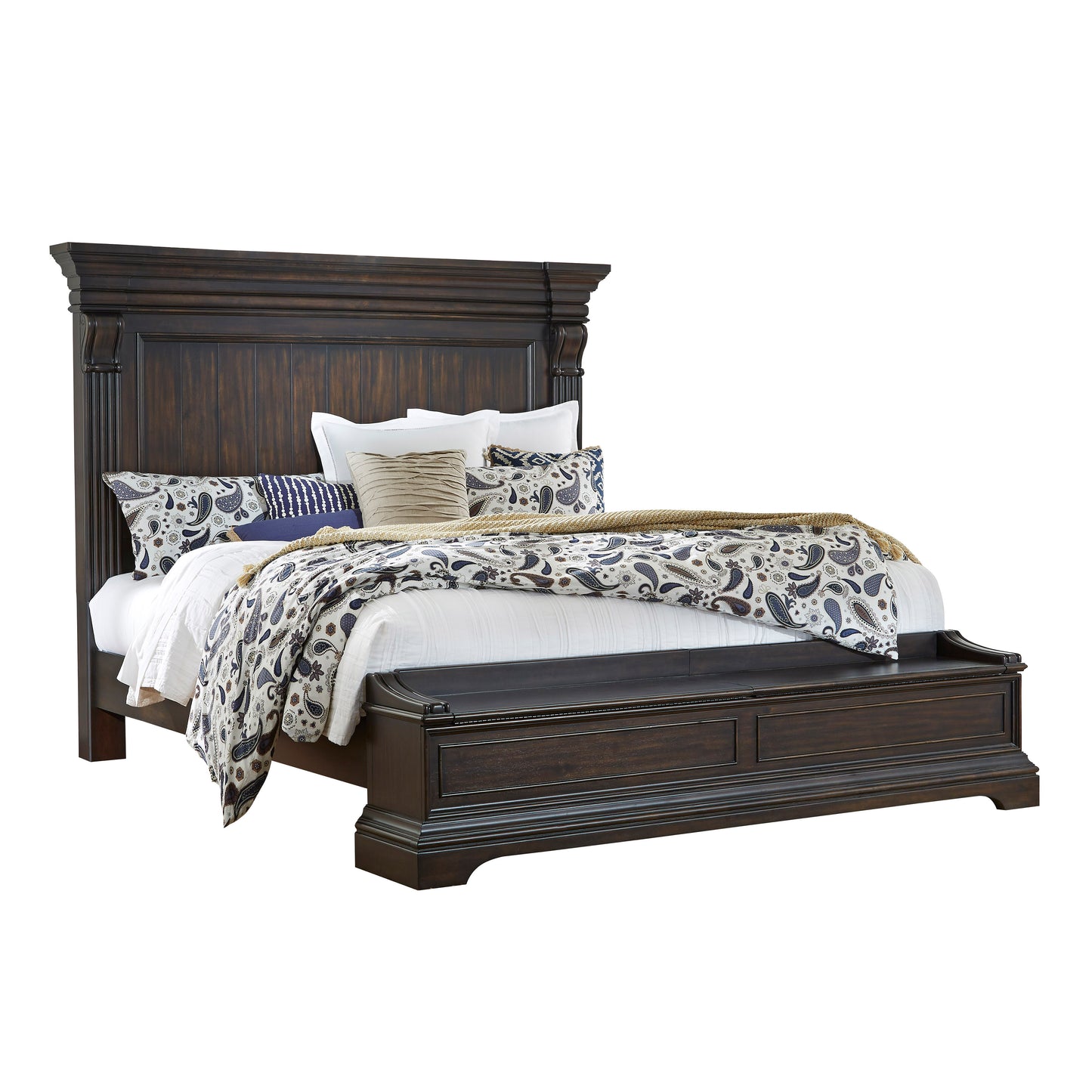 Caldwell Traditional Bedroom Collection Storage Footboard