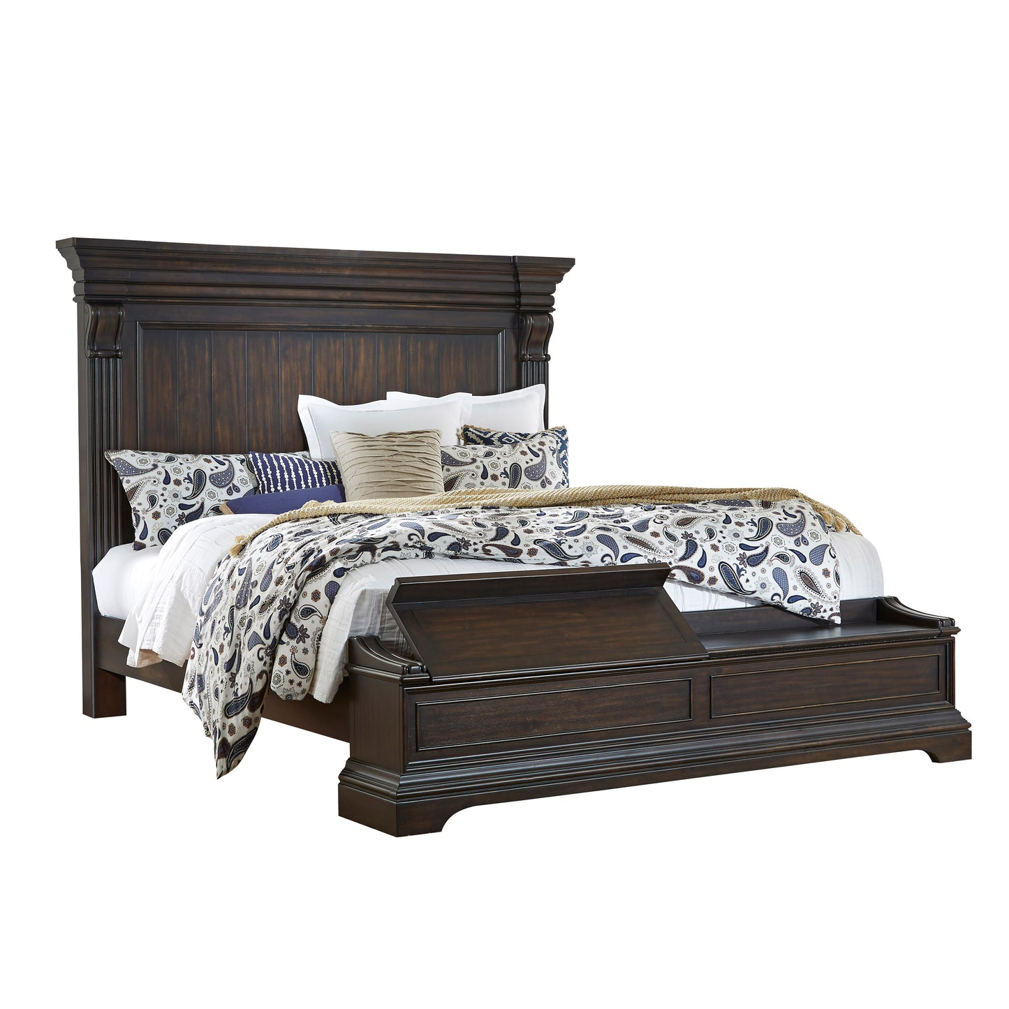 Caldwell Traditional Bedroom Collection Storage Footboard