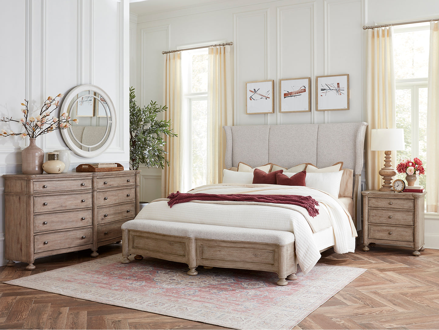 Higgins Street 4 Pc Bedroom Set - King Bed