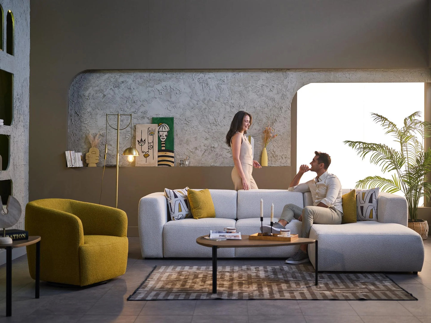 Picasso Convertible Sectional by Bellona