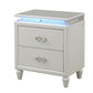 Perla Milky White Nightstand