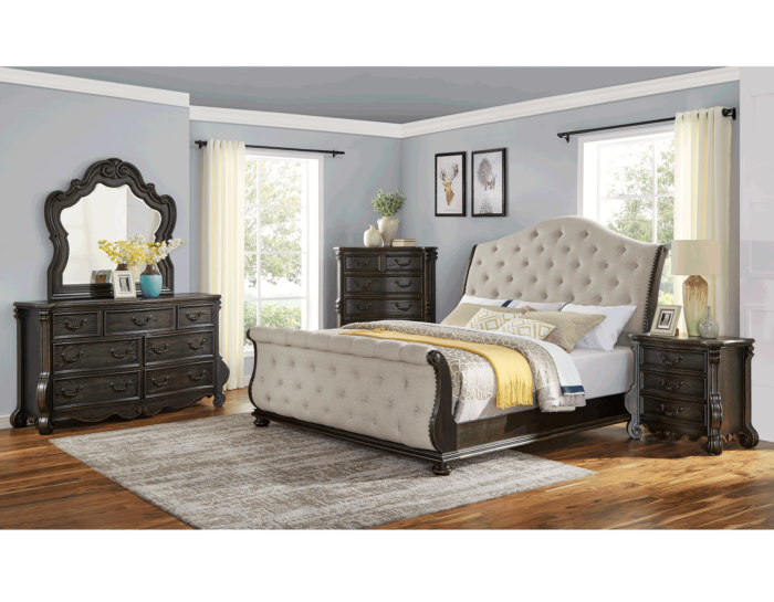 Rhapsody Sleigh 4 Pc Bedroom Collection by Steve Silver