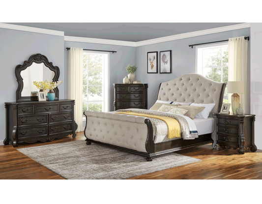 Rhapsody Sleigh 4 Pc Bedroom Collection by Steve Silver