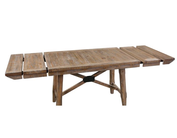 Riverdale Driftwood Finish Dining Set - Seats up to 10