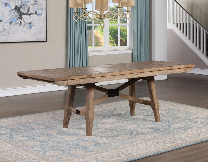 Riverdale Driftwood Finish Dining Set - Seats up to 10