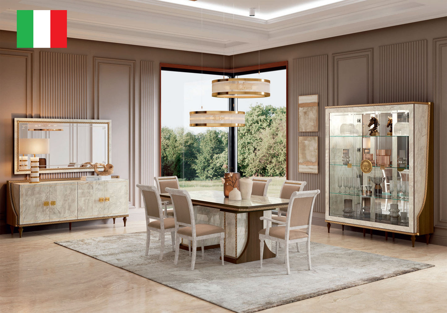 Romantica 7 Pc Dining Collection by ESF