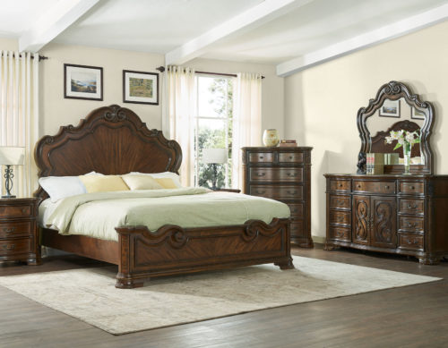 Royale 4 Pc Bedroom Set - King Bed