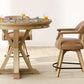 Rylie Folding Game Table Set Caramel Finish