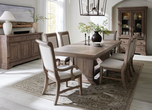 Lawson's Creek 7 Pc Oak Finish Dining Set