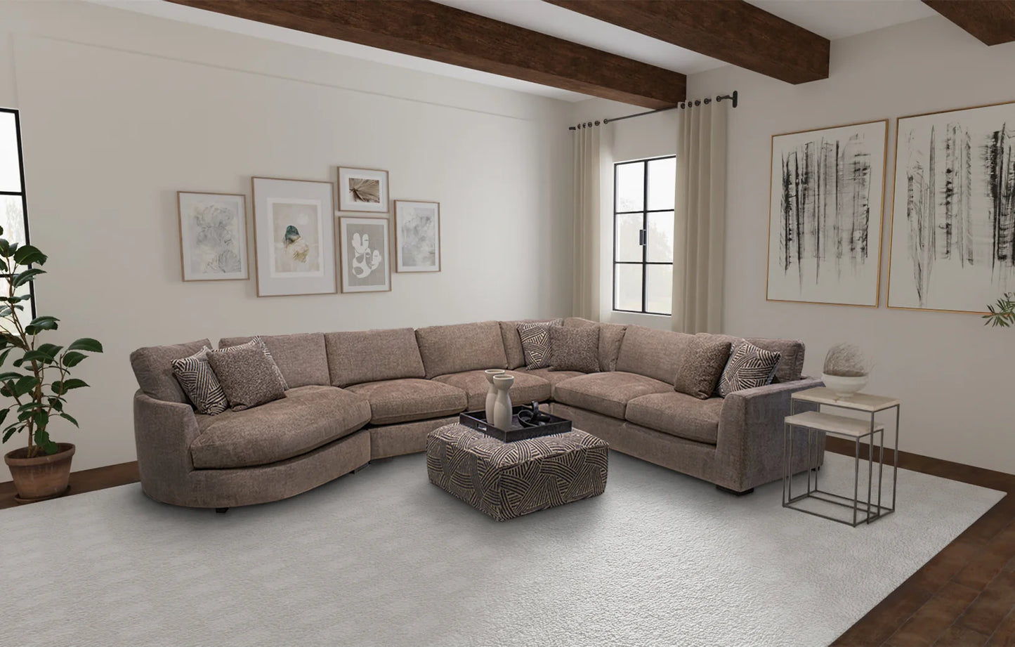 The Bump - Alistair Fossil 4 Pc Sectional