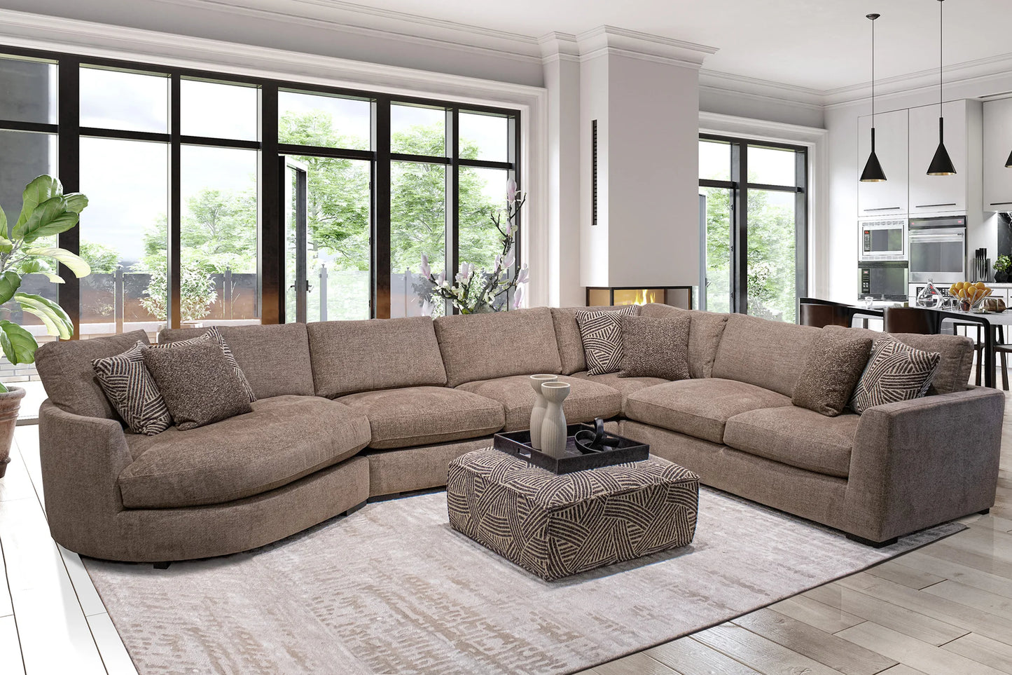 The Bump - Alistair Fossil 4 Pc Sectional