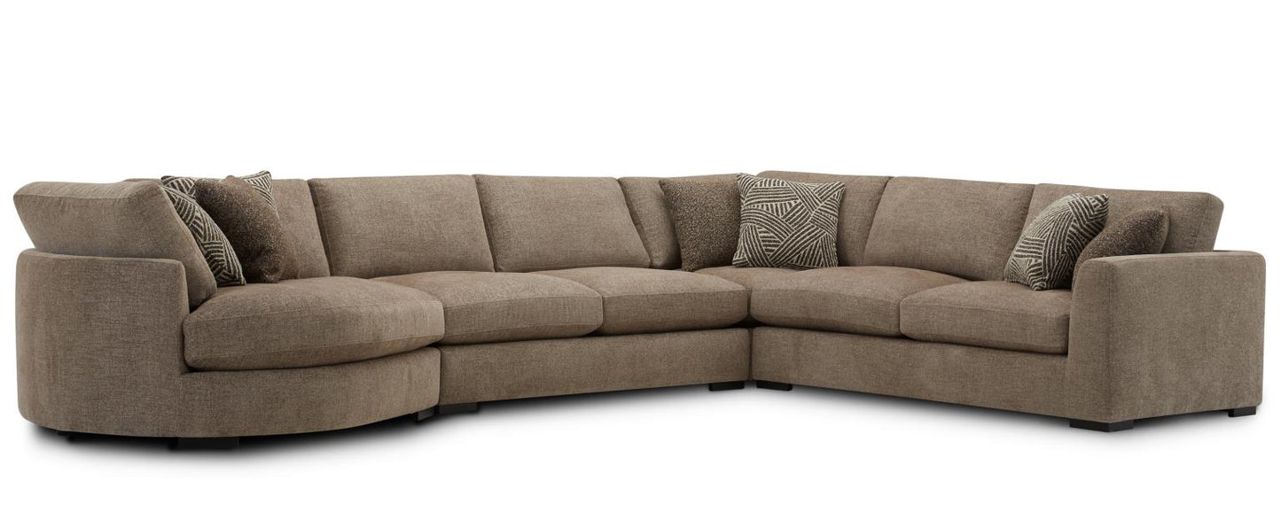 The Bump - Alistair Fossil 4 Pc Sectional