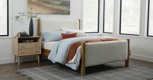 Rainer Boucle Oatmeal Bed by Salt Flat