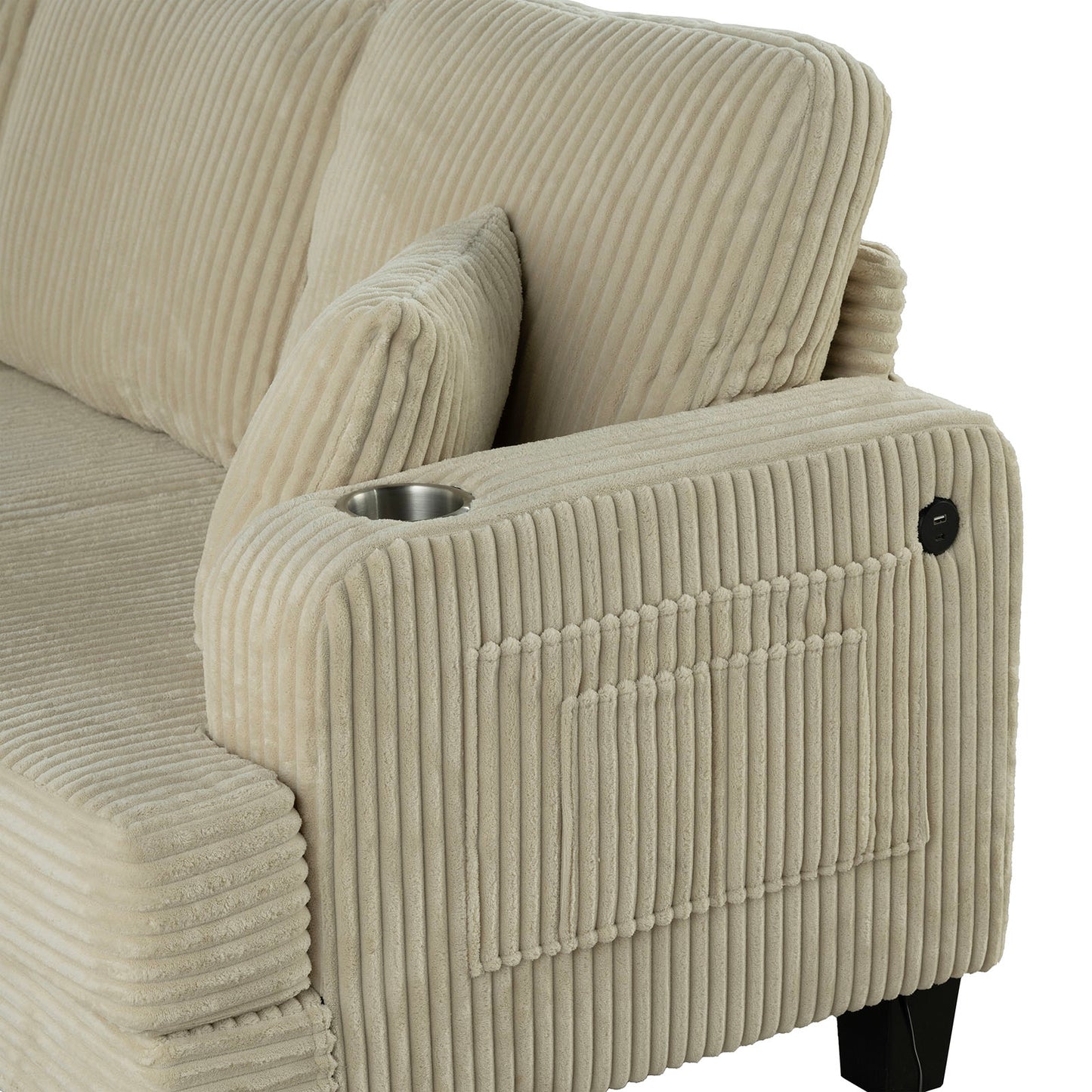 Moretaine 2 Pc Corduroy Sofa Collection