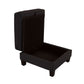 Moretaine Black Storage Ottoman SL6932BK-OT